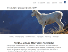 Tablet Screenshot of greatlakesfibershow.com